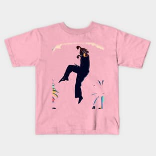 Retro Karate Kick Kids T-Shirt